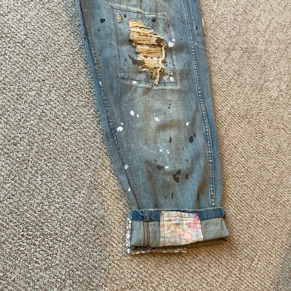 Magnolia Pearl Cotten Minor Paint Splatter Jeans - Picture 3 of 15